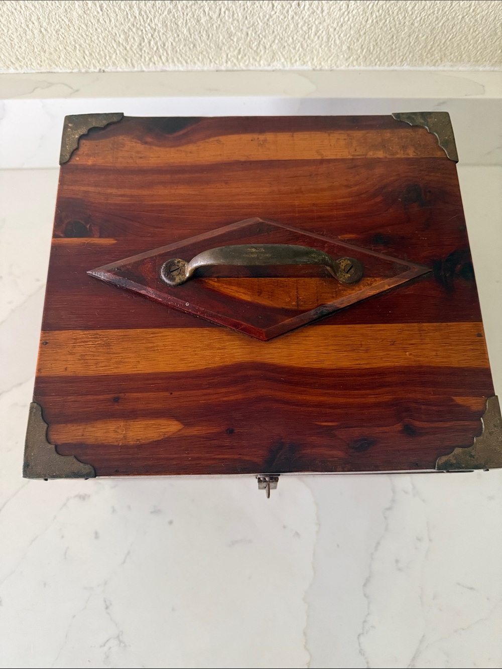 Rustic Cedar Storage Box Chest Handmade - Picture 4 of 12
